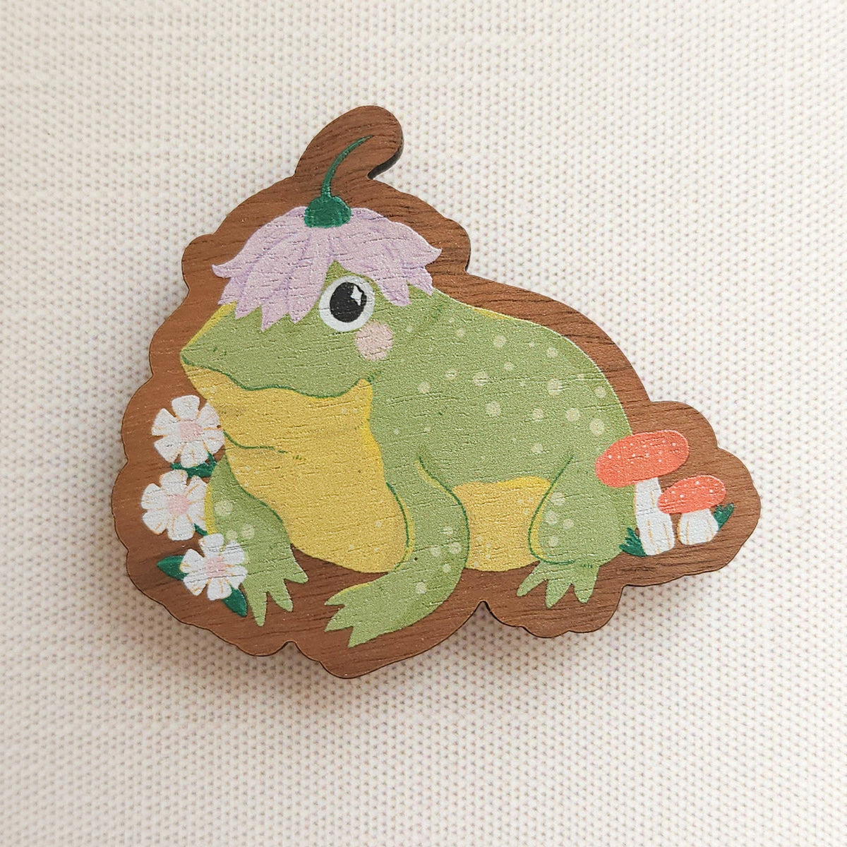 Hoppy toad refrigerator magnet