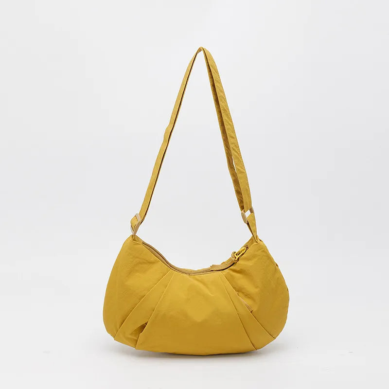 Nylon Crescent Shoulder Bag