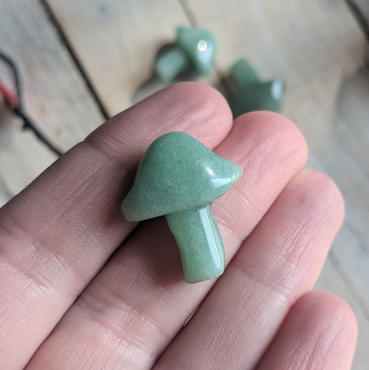 Green Aventurine Carved Mushroom