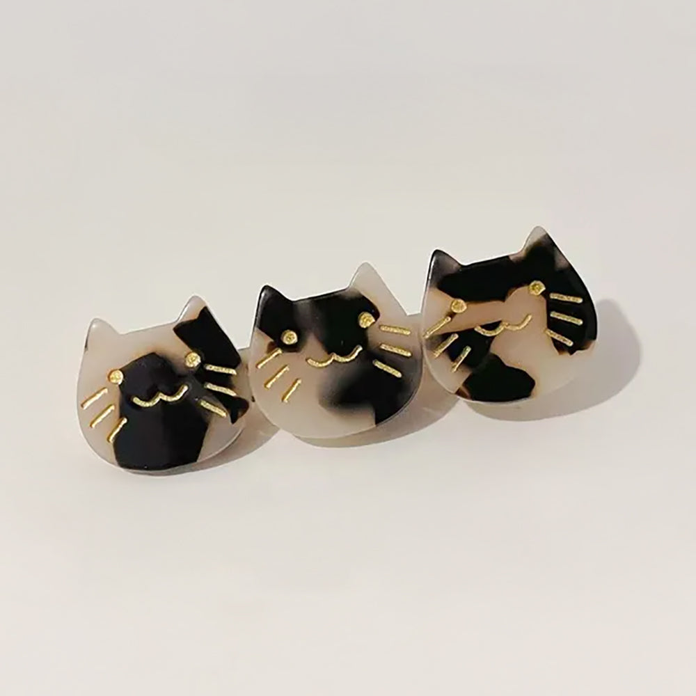 Cat Face Barrette (Single)