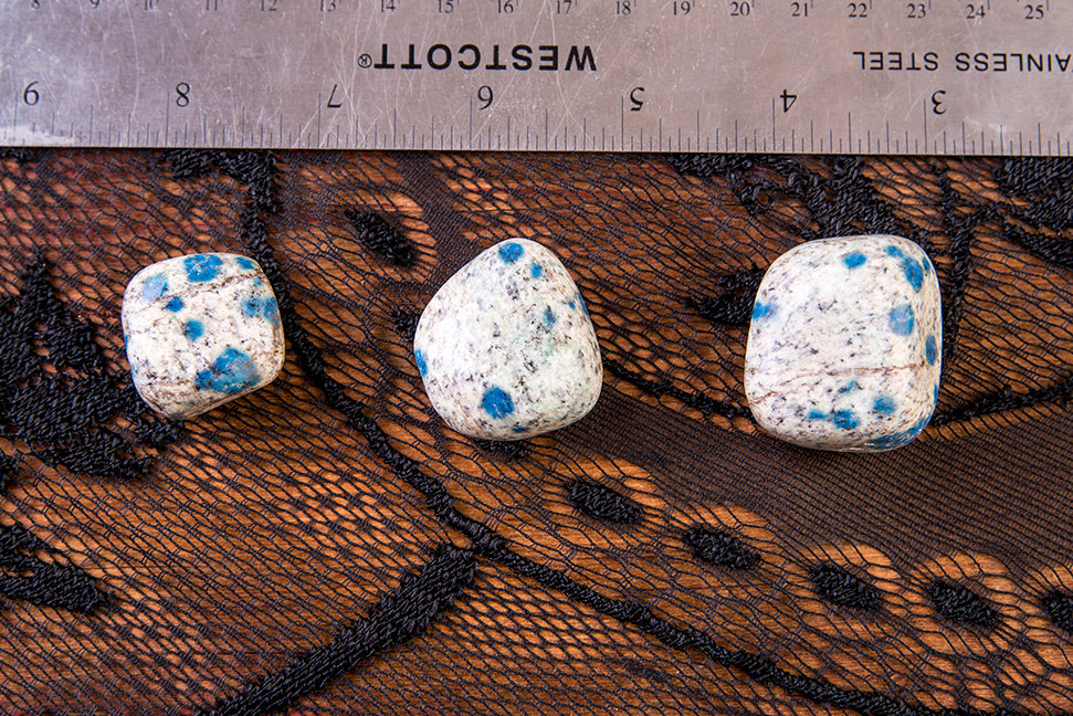 K2 Jasper Tumbled Stones size reference