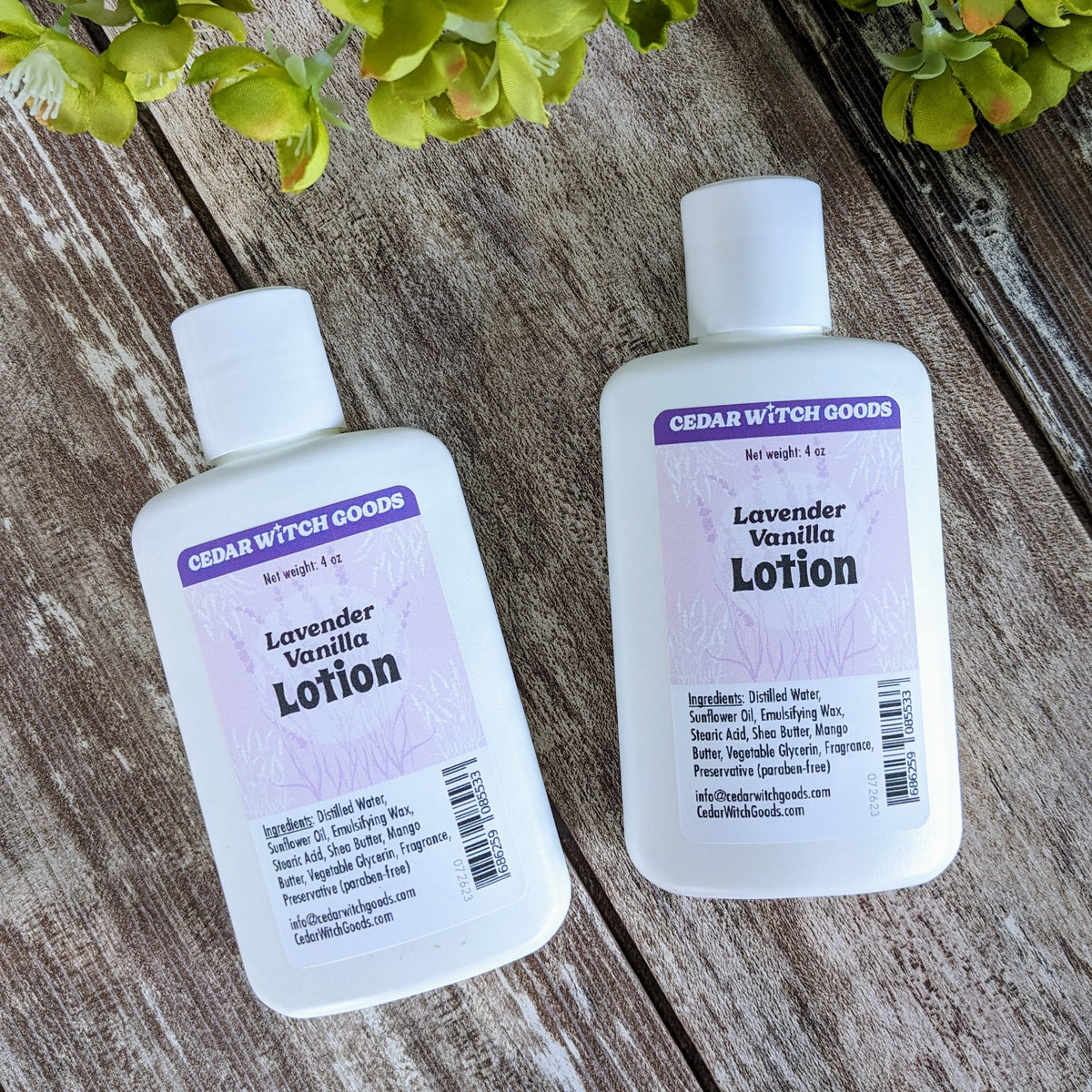 Lavender Vanilla Body Lotion 4 oz