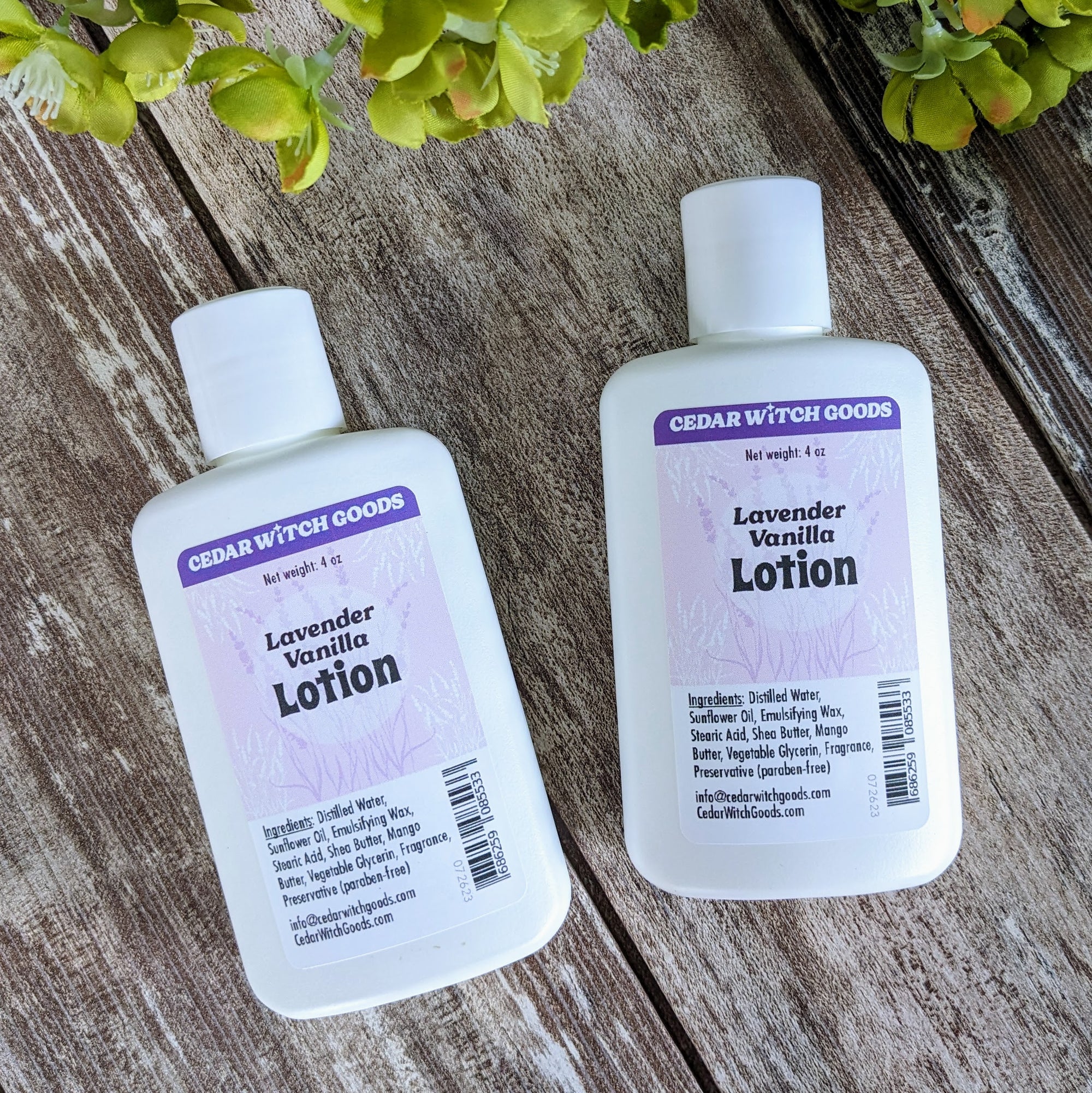 Lavender Vanilla Body Lotion 4 oz