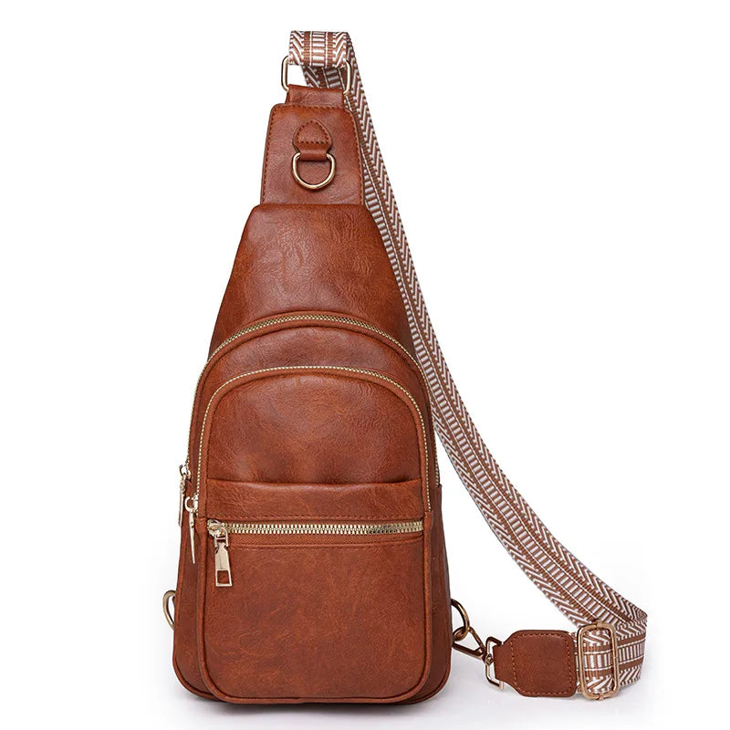 Vegan Leather Crossbody Bag