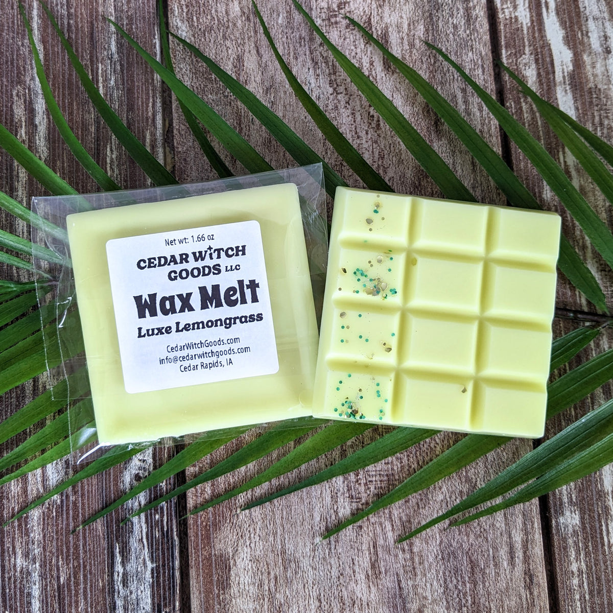 Luxe Lemongrass Wax Melt snap bar