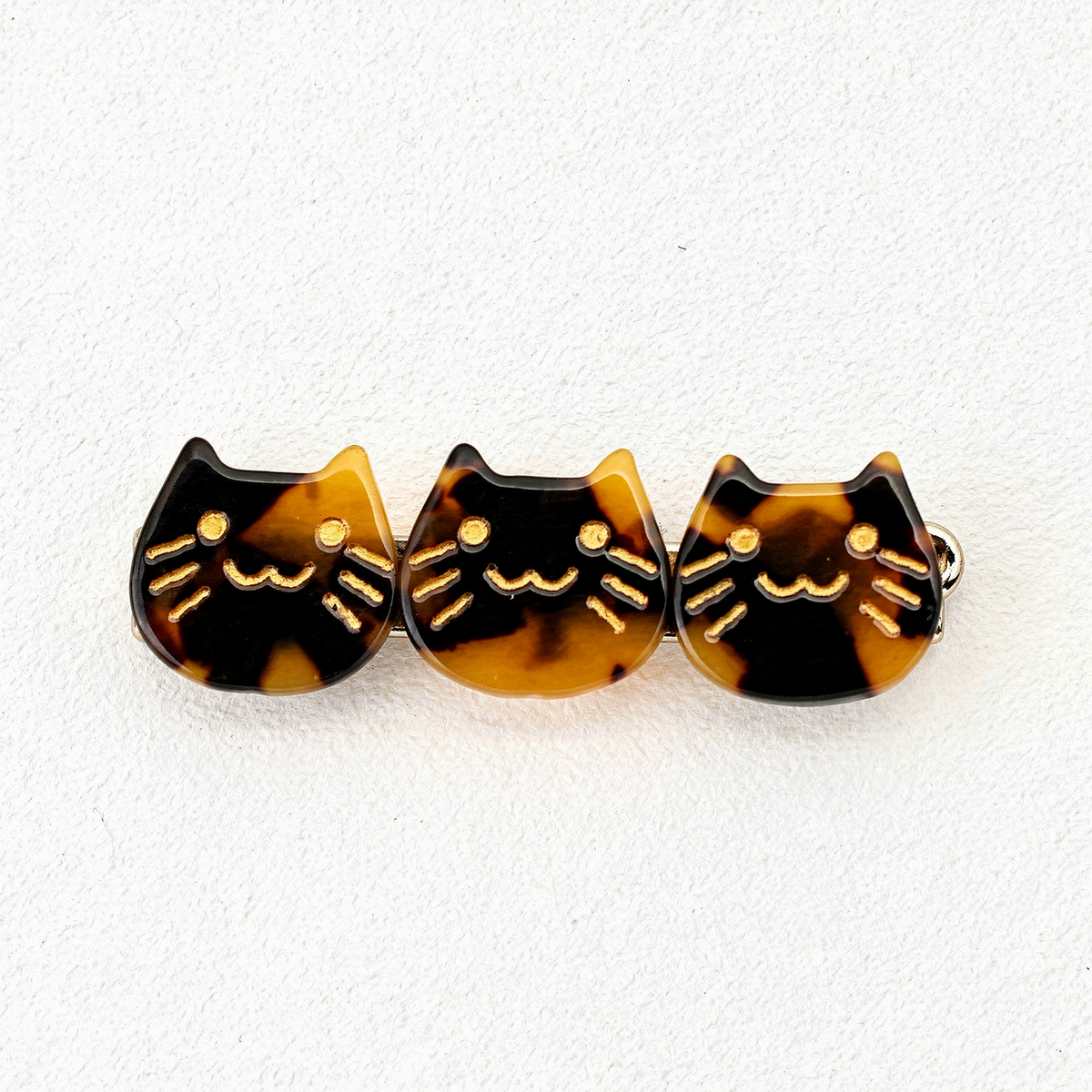 Cat Face Barrette (Single)