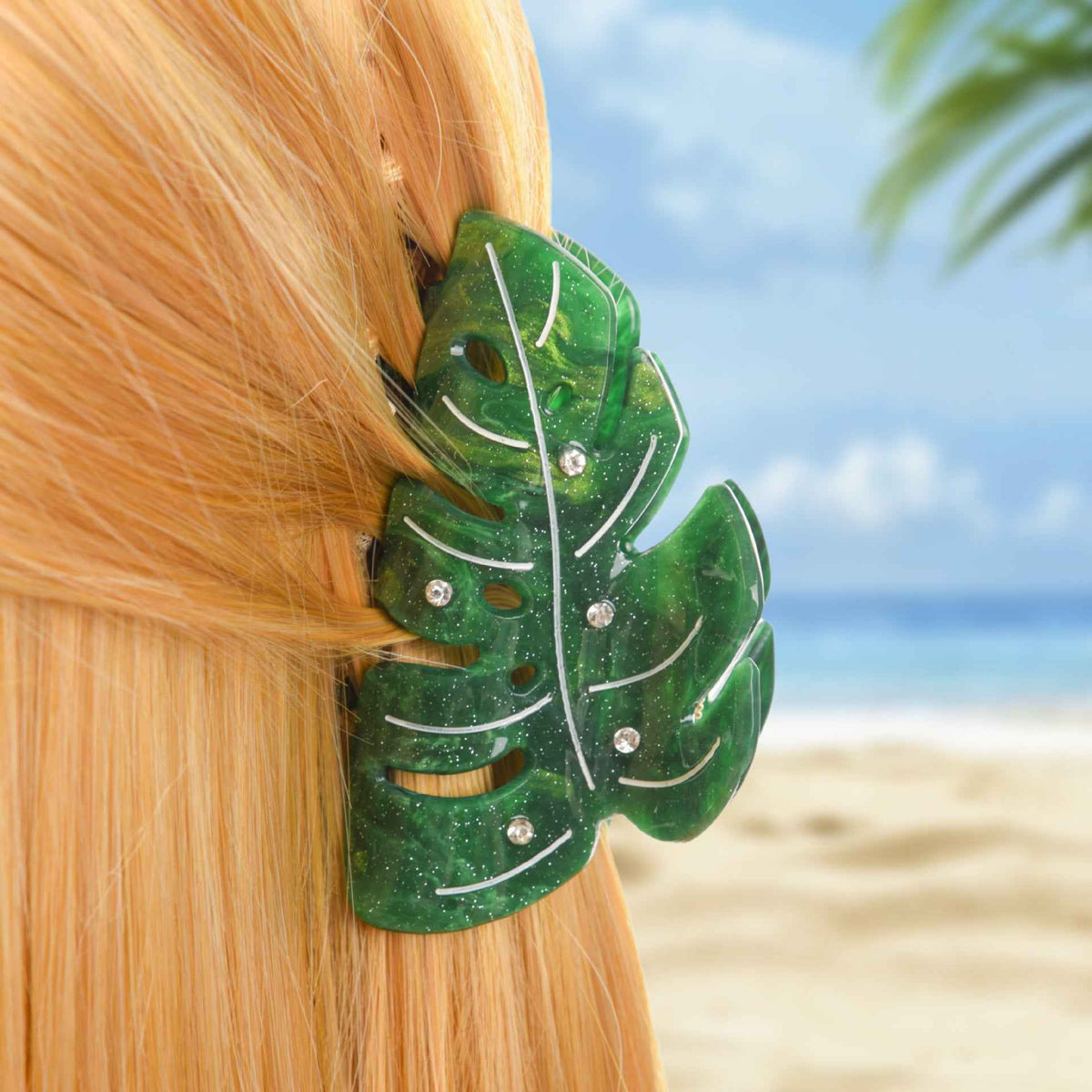 Monstera Hair Claw