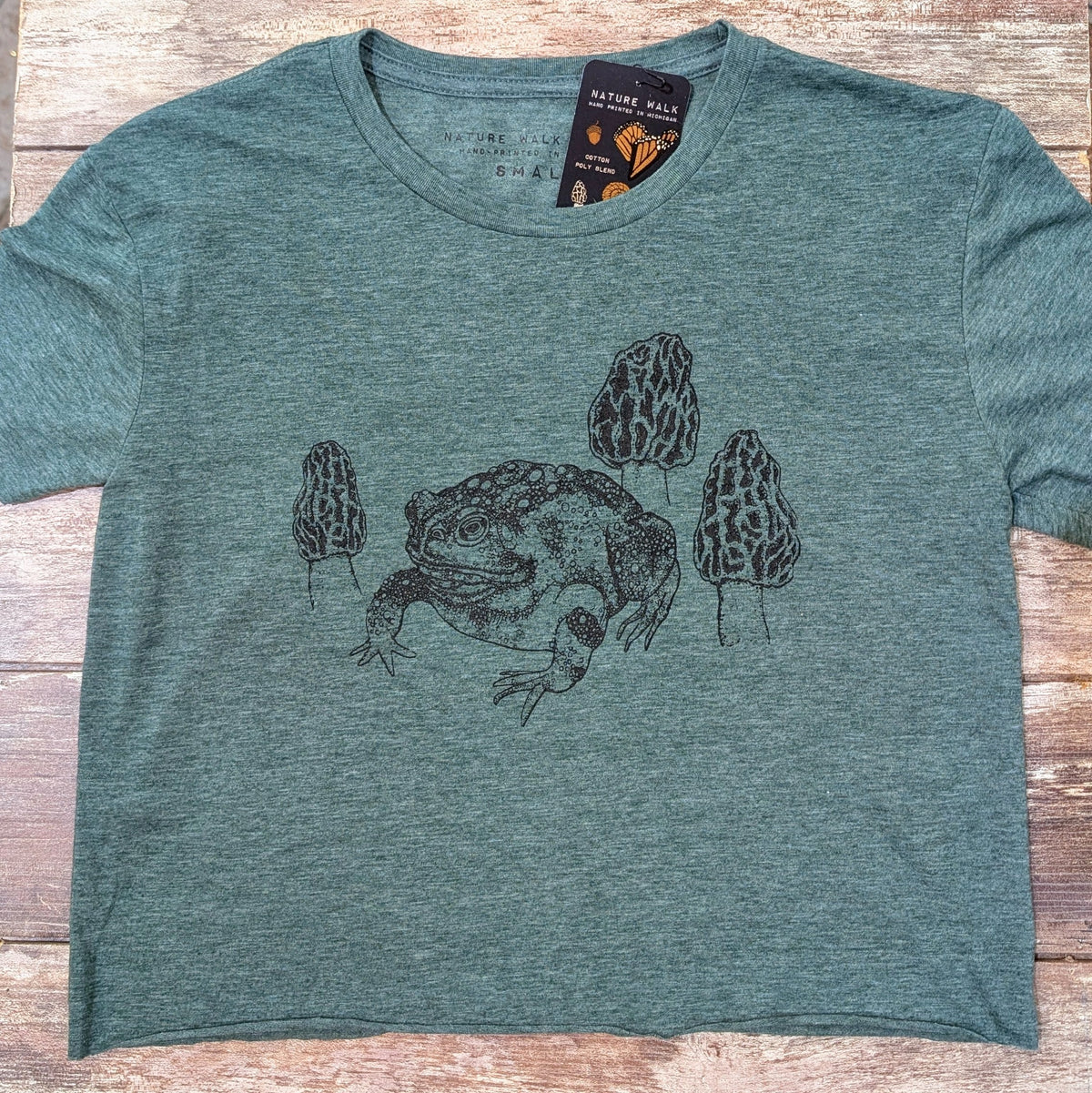 Nature Walk Lucky Toad Crop Tee