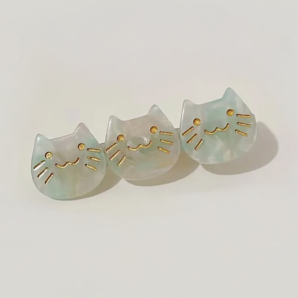 Cat Face Barrette (Single)