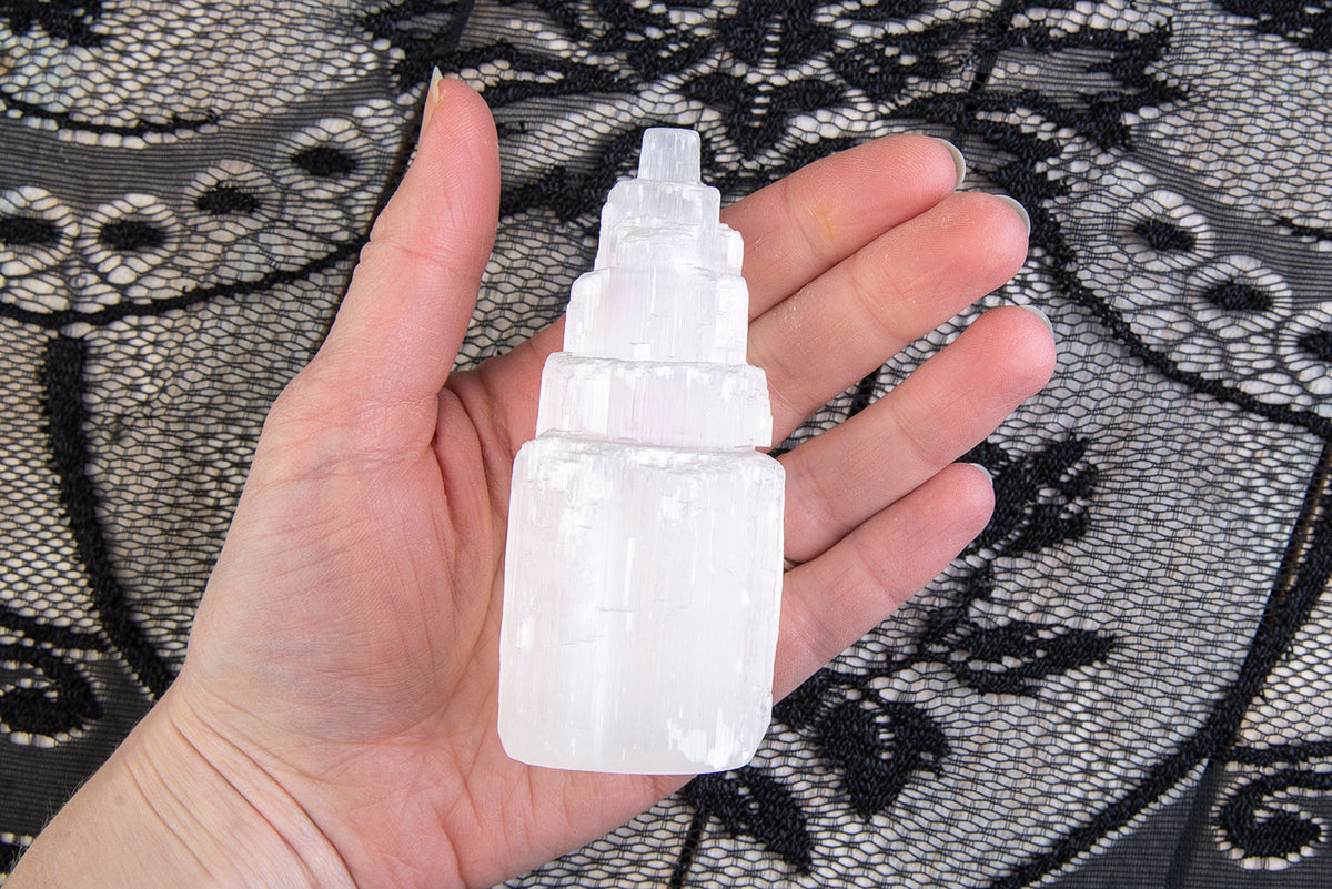 Selenite Tower crystal