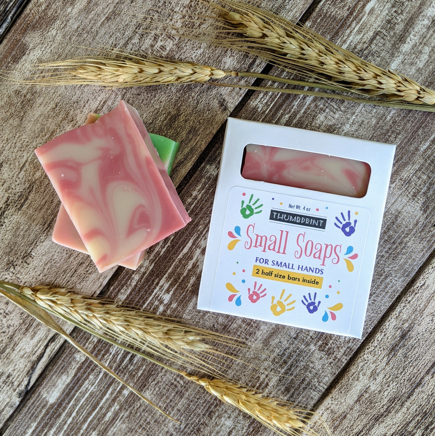 Small Soaps For Small Hands - Fruit Punch & Watermelon Taffy scents