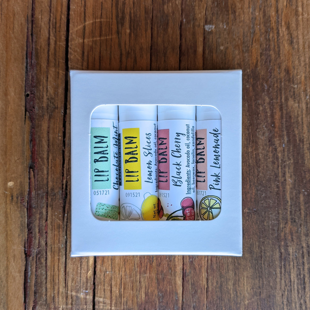 Lip Balm 4 Pack - 4 random flavors