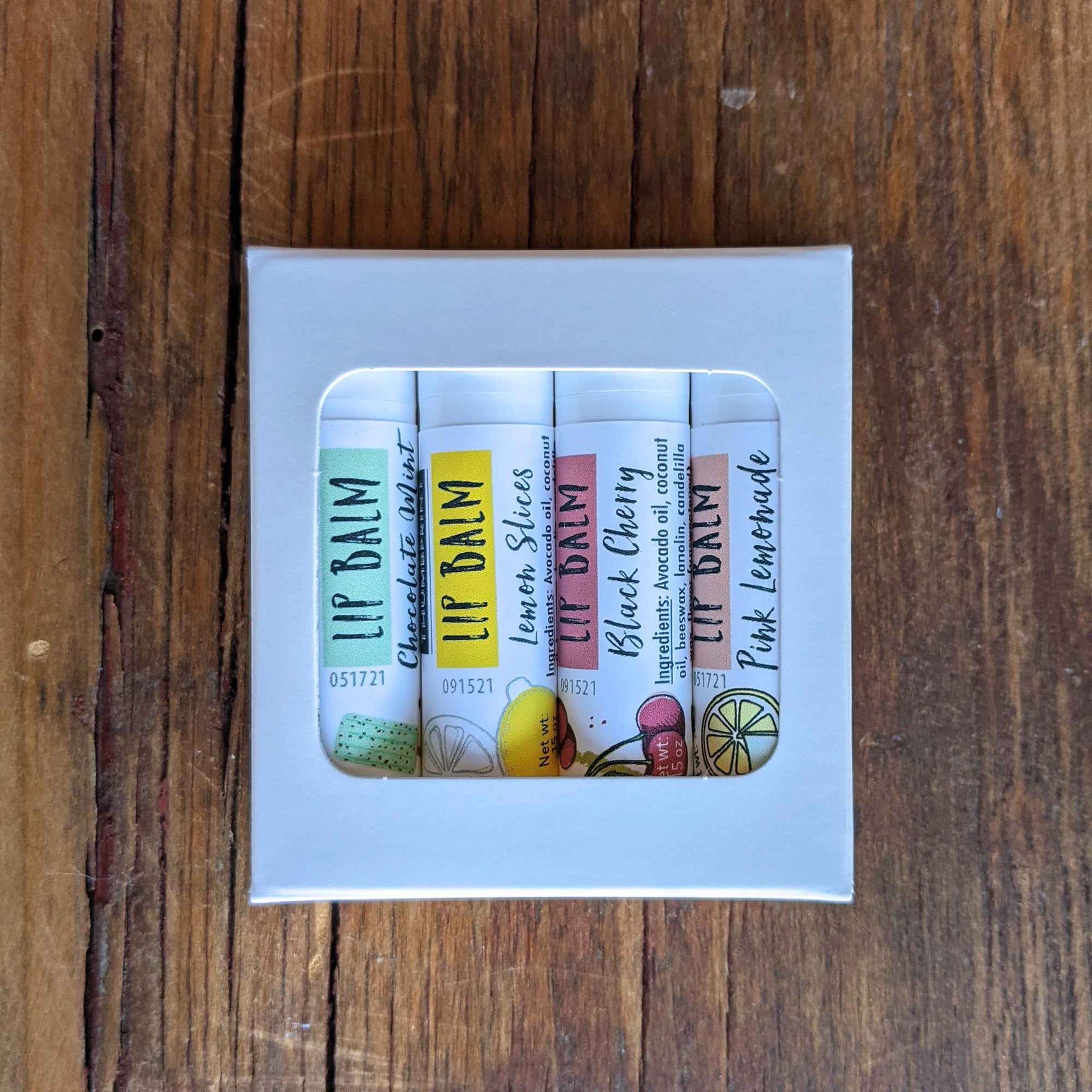 Lip Balm 4 Pack | Set of 4 Flavors